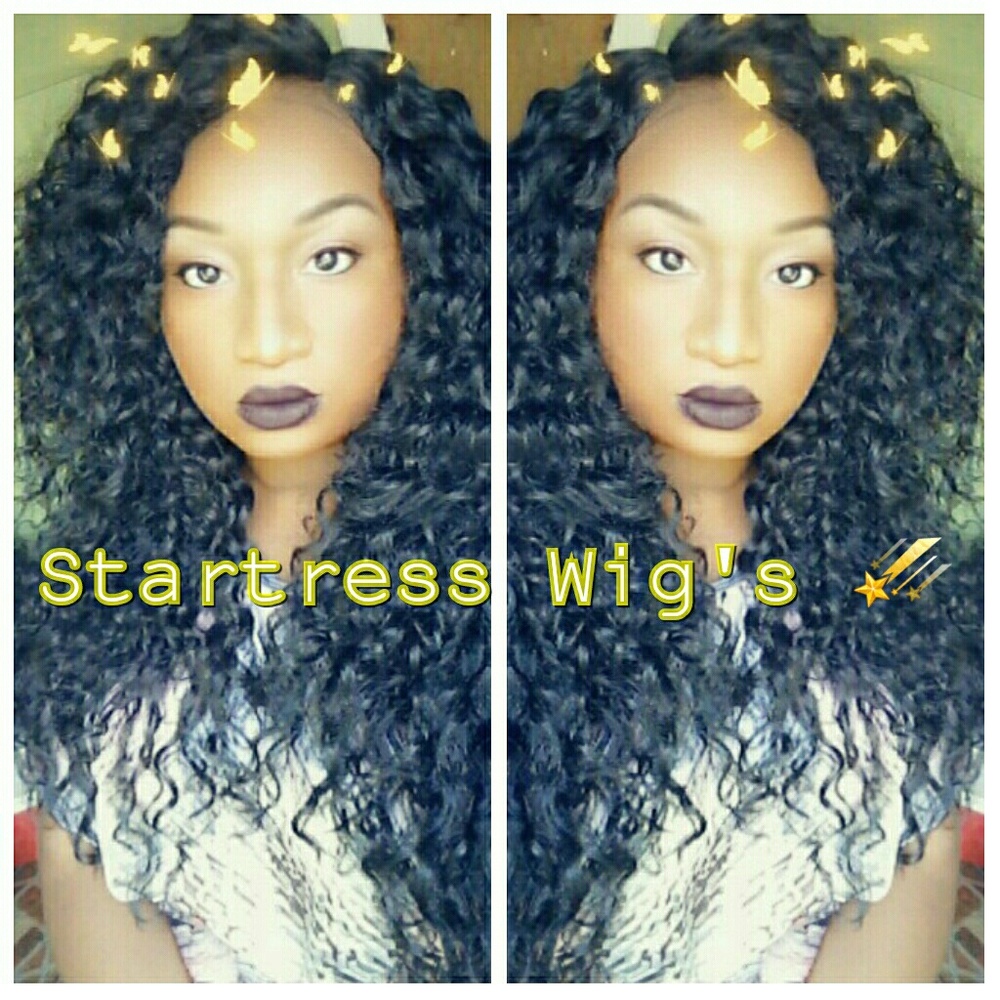 Beautiful human blend lace front wig